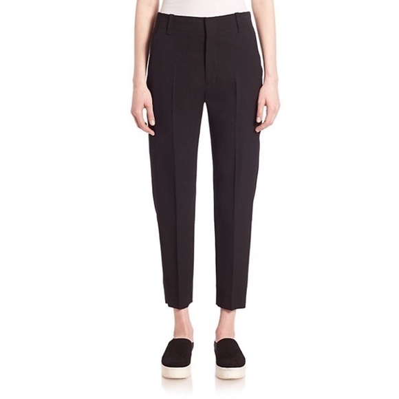 Vince Carrot Shape Coastal Black Trouser Pants 2 - Picture 2 of 12